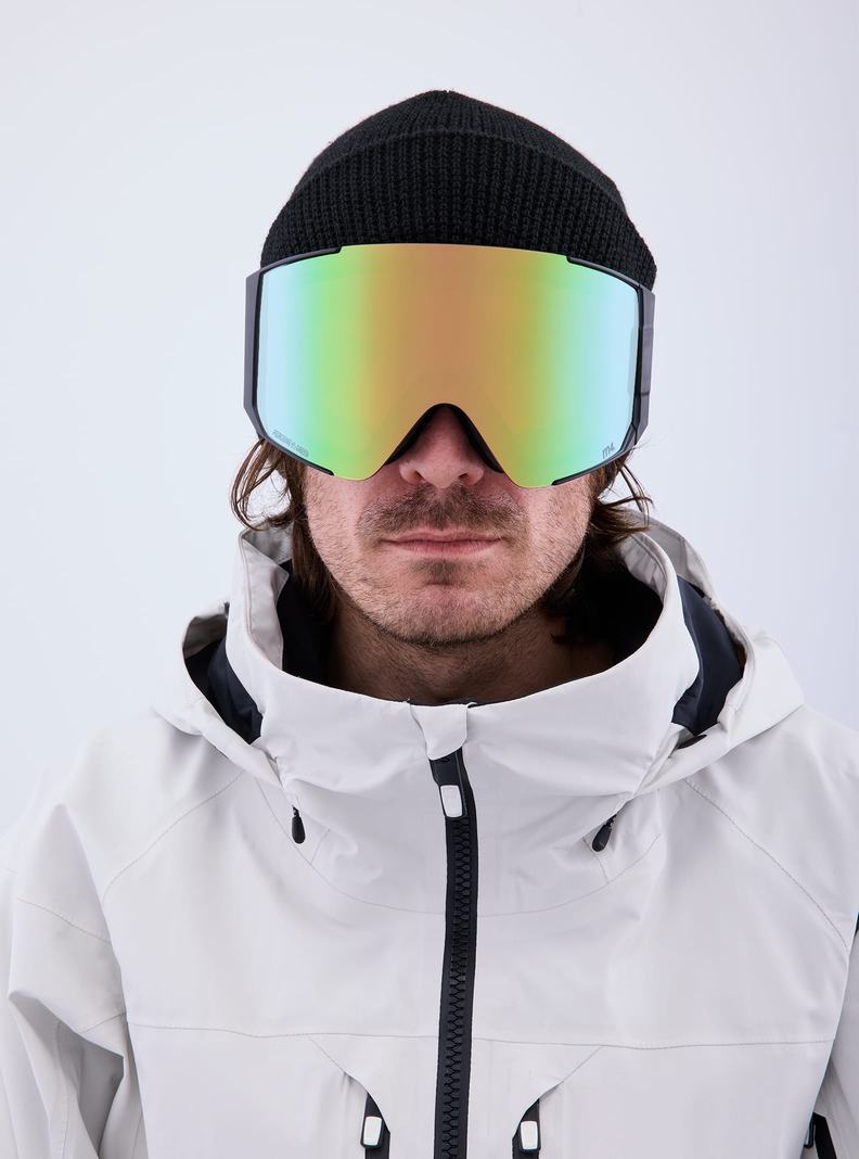 Burton Anon Sync Goggles + Bonus Lens Skibrillen Herren Schwarz Grün Rosa | 930-DIEZJN