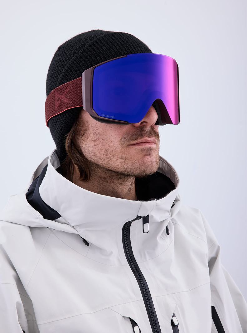 Burton Anon Sync Goggles + Bonus Lens Skibrillen Herren Orange Rot | 981-MVNBLF