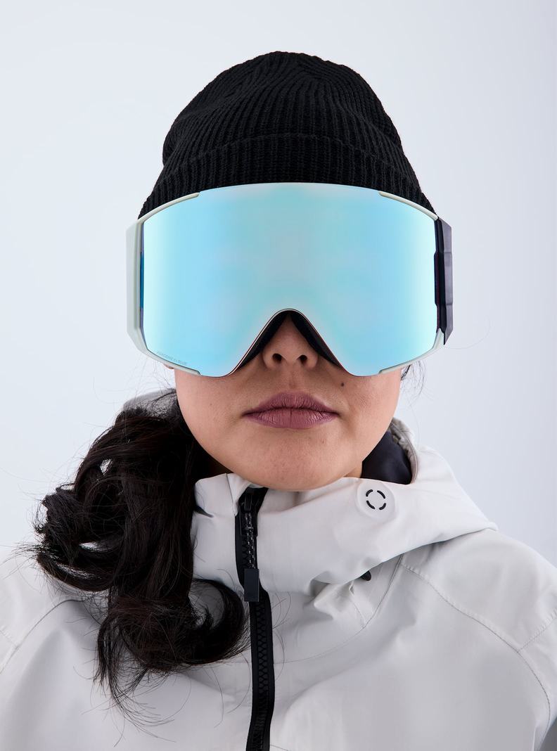 Burton Anon Sync Low Bridge Fit Goggles + Bonus Lens Skibrillen Damen Blau Rosa | 975-DFKSAI