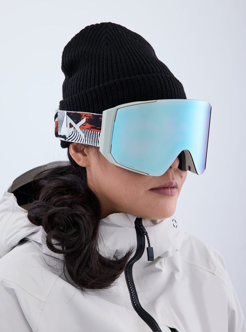 Burton Anon Sync Low Bridge Fit Goggles + Bonus Lens Skibrillen Damen Blau Rosa | 975-DFKSAI