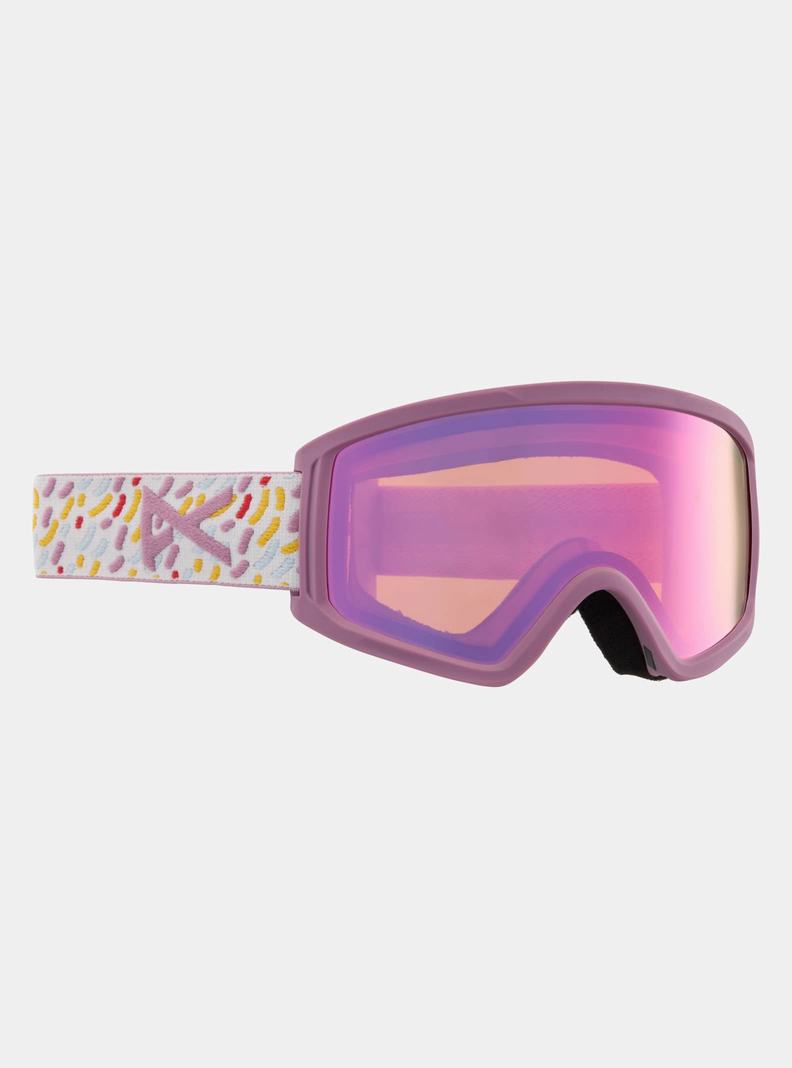 Burton Anon Tracker 2.0 Low Bridge Fit Skibrillen Kinder Rosa | 198-KYGQFS
