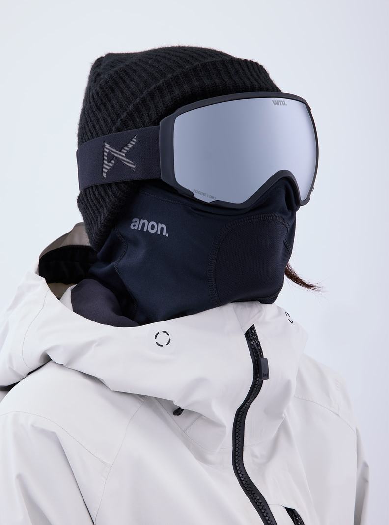 Burton Anon WM1 Goggles + Bonus Lens + MFI® Face Mask Skibrillen Herren Orange Schwarz Lila | 214-GUMFEI