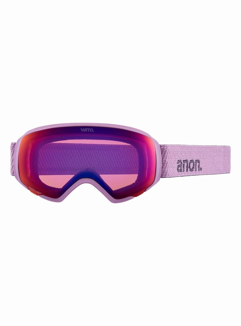 Burton Anon WM1 Goggles + Bonus Lens + MFI® Face Mask Skibrillen Herren Orange Schwarz Lila | 214-GUMFEI