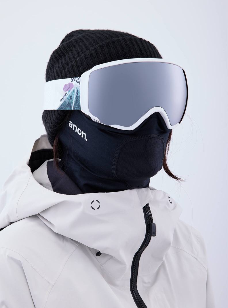 Burton Anon WM1 Goggles + Bonus Lens + MFI® Face Mask Skibrillen Herren Orange Schwarz Lila | 518-YPDMQC