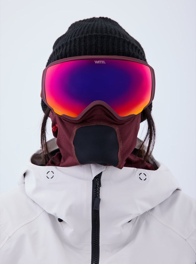 Burton Anon WM1 Goggles + Bonus Lens + MFI® Face Mask Skibrillen Herren Orange Rot | 563-YKVFUS