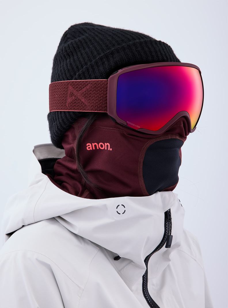 Burton Anon WM1 Goggles + Bonus Lens + MFI® Face Mask Skibrillen Damen Orange Rot | 817-DOYSAH