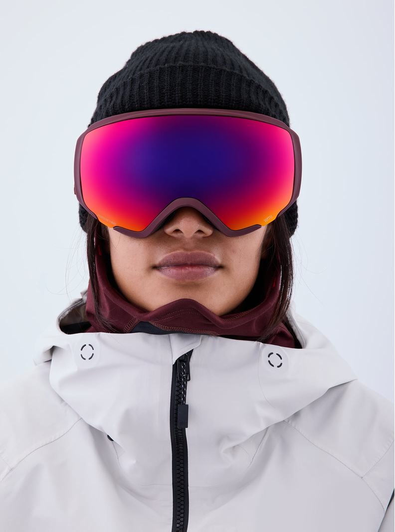 Burton Anon WM1 Goggles + Bonus Lens + MFI® Face Mask Skibrillen Damen Orange Rot | 817-DOYSAH