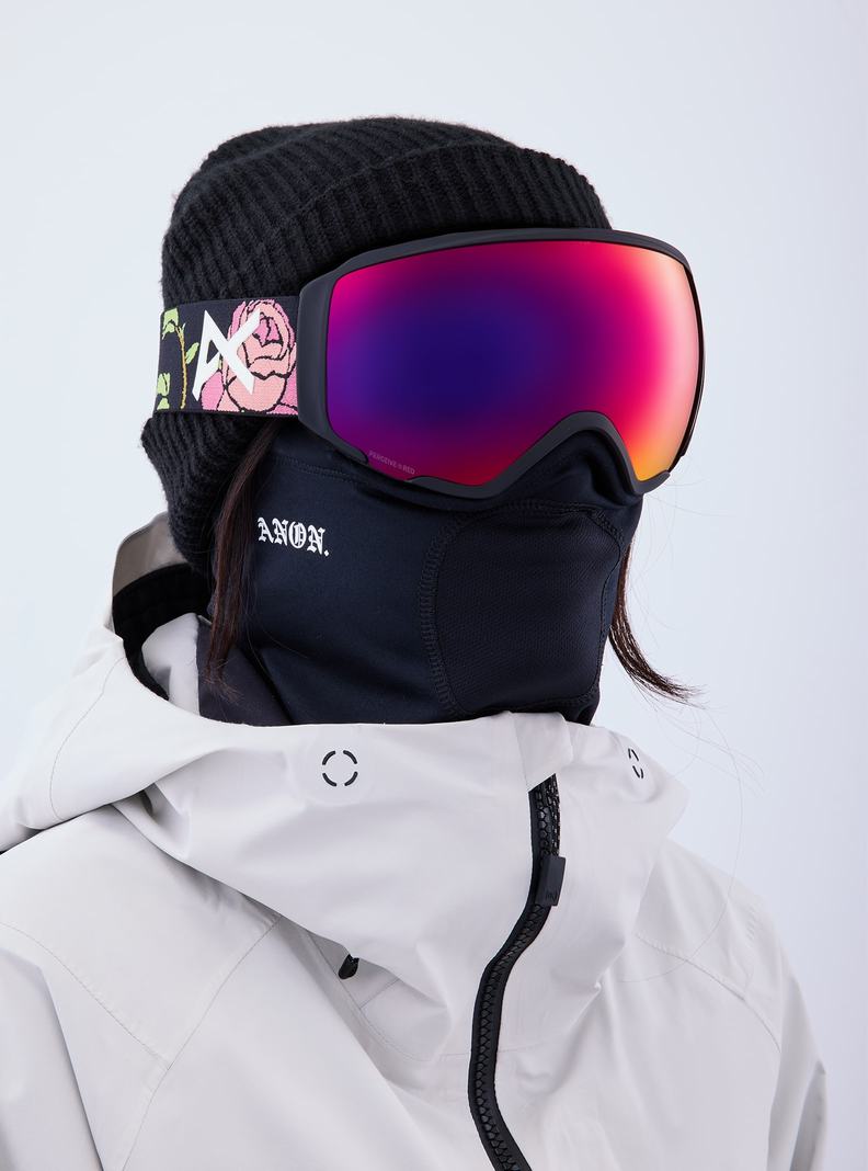 Burton Anon WM1 Goggles + Bonus Lens + MFI® Face Mask Skibrillen Damen Orange Rot | 867-WJZRIK