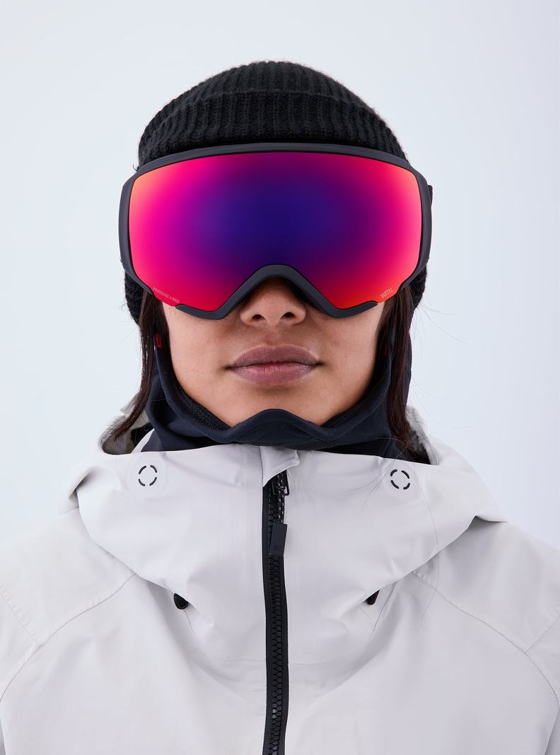 Burton Anon WM1 Goggles + Bonus Lens + MFI® Face Mask Skibrillen Damen Orange Rot | 867-WJZRIK