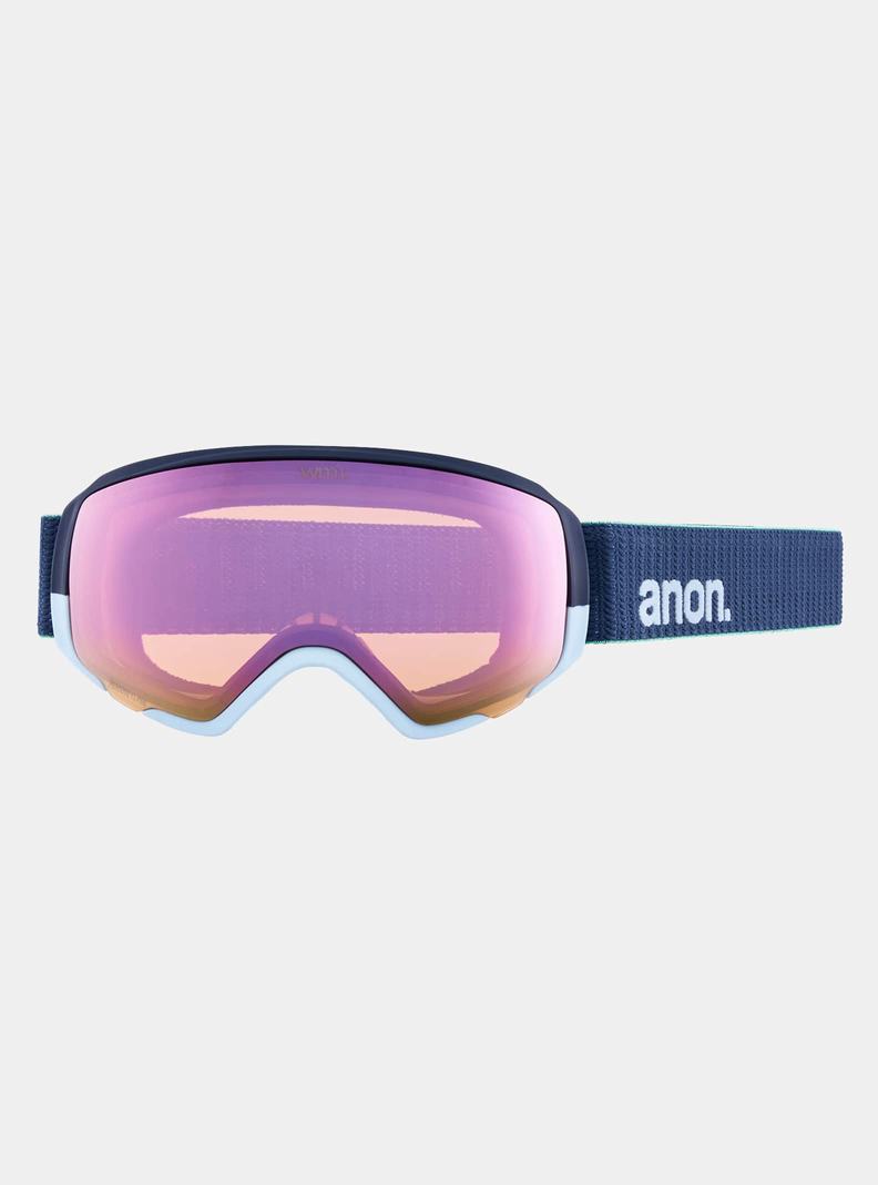 Burton Anon WM1 Low Bridge Fit Goggles + Bonus Lens + MFI® Face Mask Skibrillen Herren Orange Rot | 413-DIJKUV