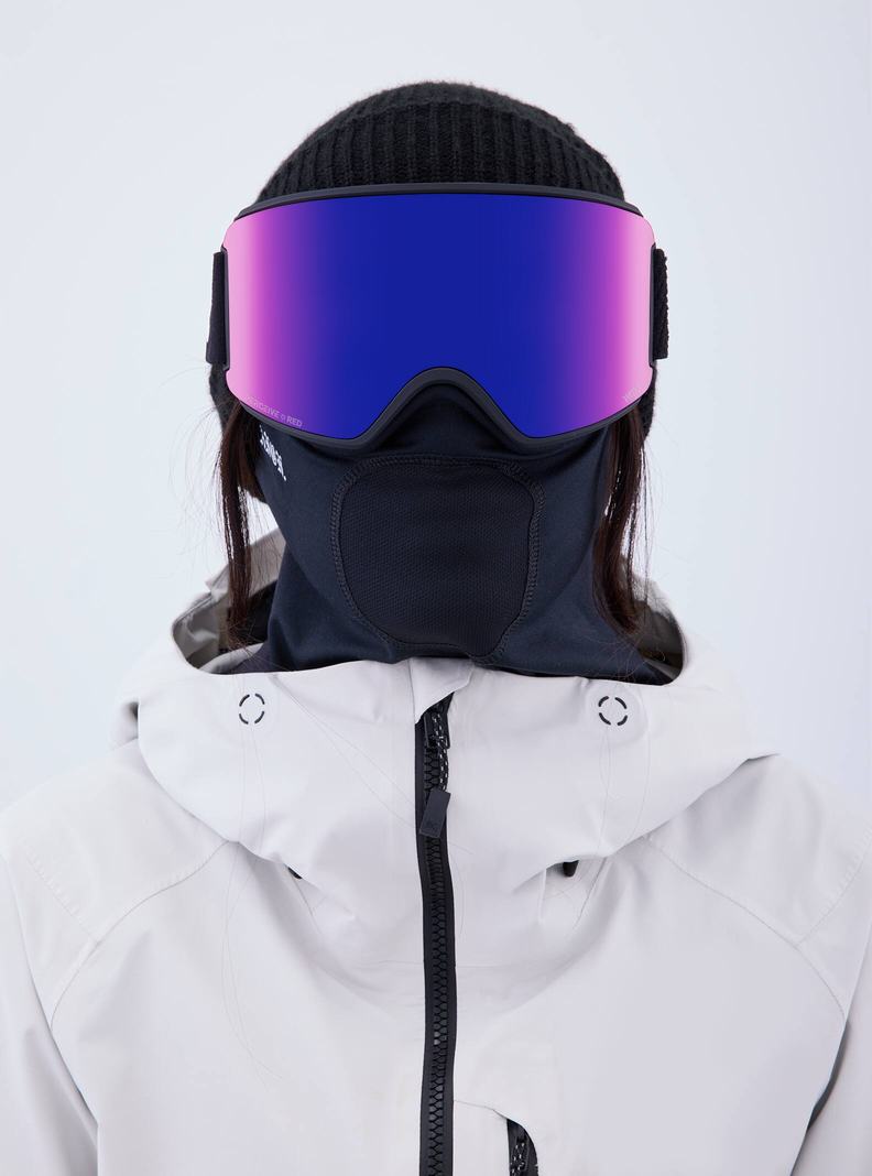 Burton Anon WM3 Goggles + Bonus Lens + MFI® Face Mask Skibrillen Damen Orange Rot | 207-VMTOHP