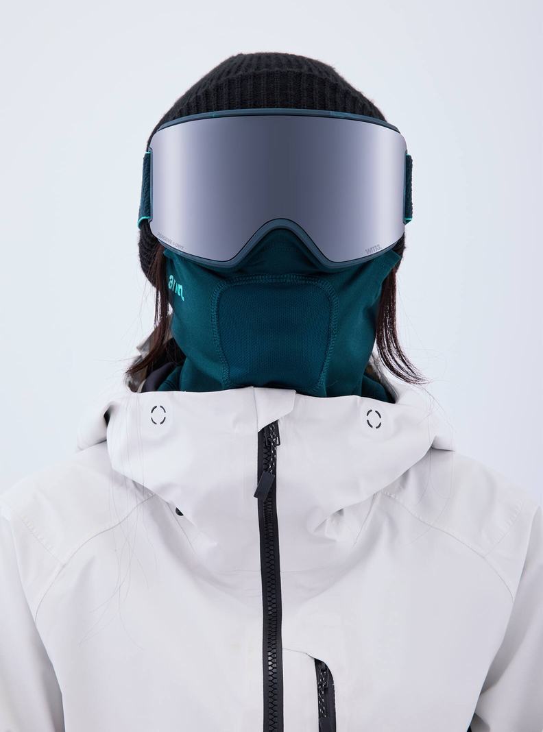 Burton Anon WM3 Goggles + Bonus Lens + MFI® Face Mask Skibrillen Damen Orange Schwarz Lila | 605-SOHYUK