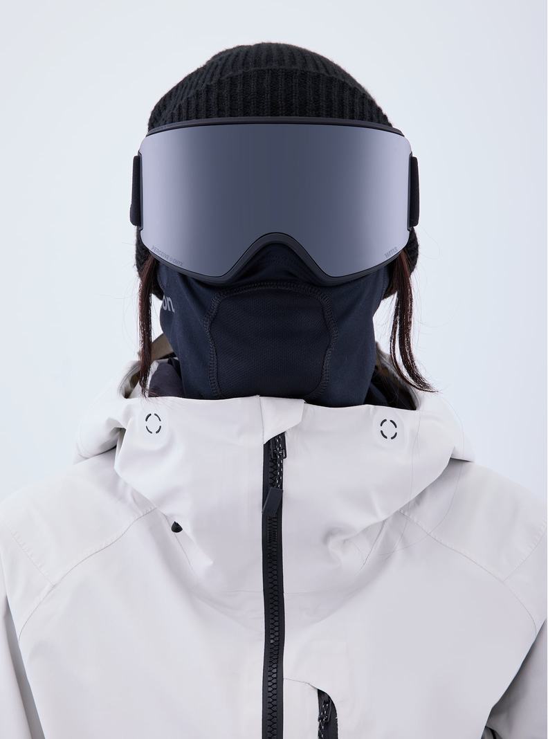 Burton Anon WM3 Goggles + Bonus Lens + MFI® Face Mask Skibrillen Herren Orange Schwarz Lila | 826-SIDBWO