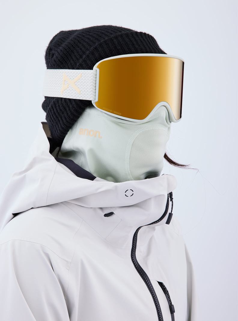 Burton Anon WM3 Goggles + Bonus Lens + MFI® Face Mask Skibrillen Damen Orange | 827-REPBKJ