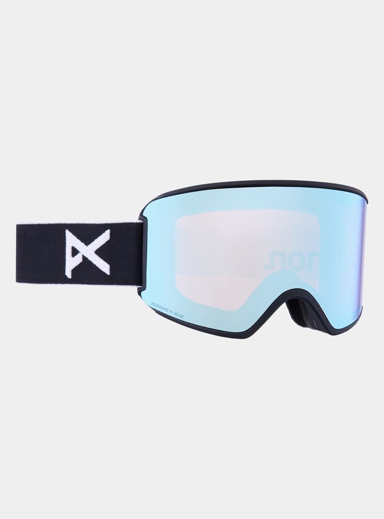 Burton Anon WM3 Goggles + Bonus Lens + MFI® Face Mask Skibrillen Damen Schwarz Blau Rosa | 847-GWACNO