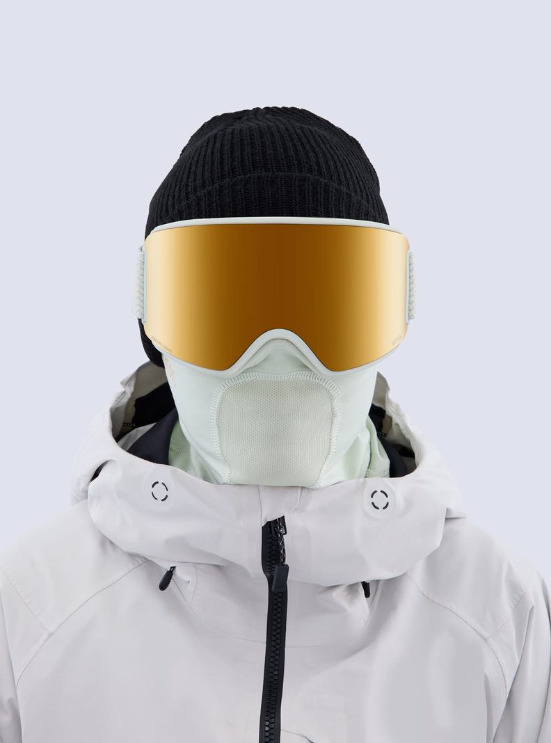 Burton Anon WM3 Low Bridge Fit Goggles + Bonus Lens + MFI® Face Mask Skibrillen Damen Orange | 490-IYQEKD