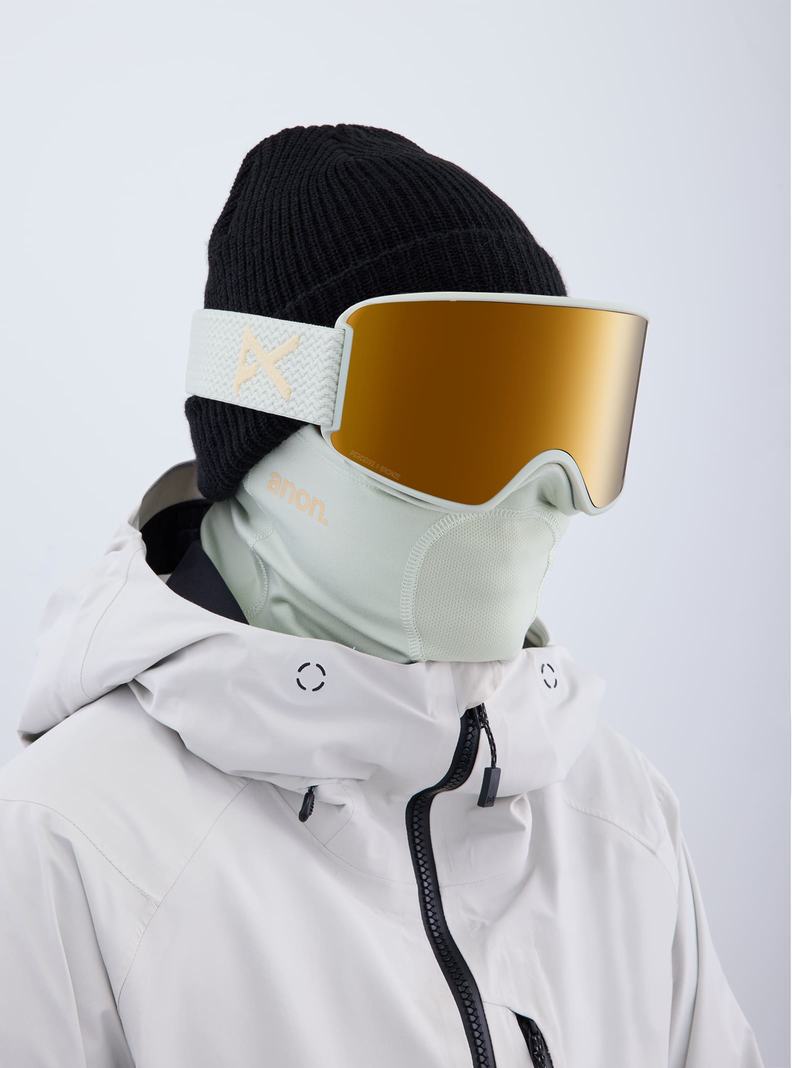 Burton Anon WM3 Low Bridge Fit Goggles + Bonus Lens + MFI® Face Mask Skibrillen Herren Orange | 830-LYHKQP