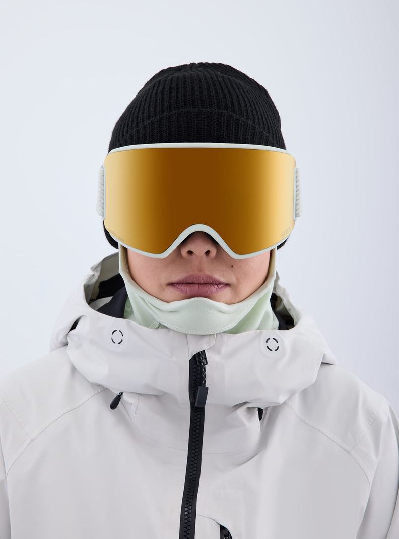 Burton Anon WM3 Low Bridge Fit Goggles + Bonus Lens + MFI® Face Mask Skibrillen Herren Orange | 830-LYHKQP