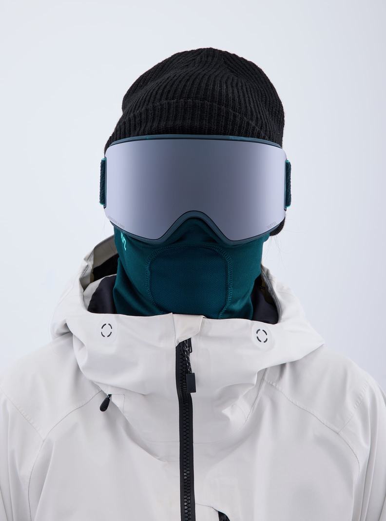Burton Anon WM3 Low Bridge Fit Goggles + Bonus Lens + MFI® Face Mask Skibrillen Damen Orange Schwarz Lila | 873-LRXYAT