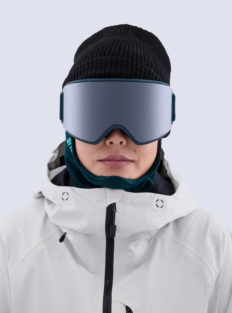 Burton Anon WM3 Low Bridge Fit Goggles + Bonus Lens + MFI® Face Mask Skibrillen Herren Orange Schwarz Lila | 932-CTJGDX