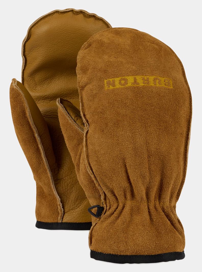 Burton Arbeits Horse Leder Fäustlinge Herren Braun | 239-WLYEGK