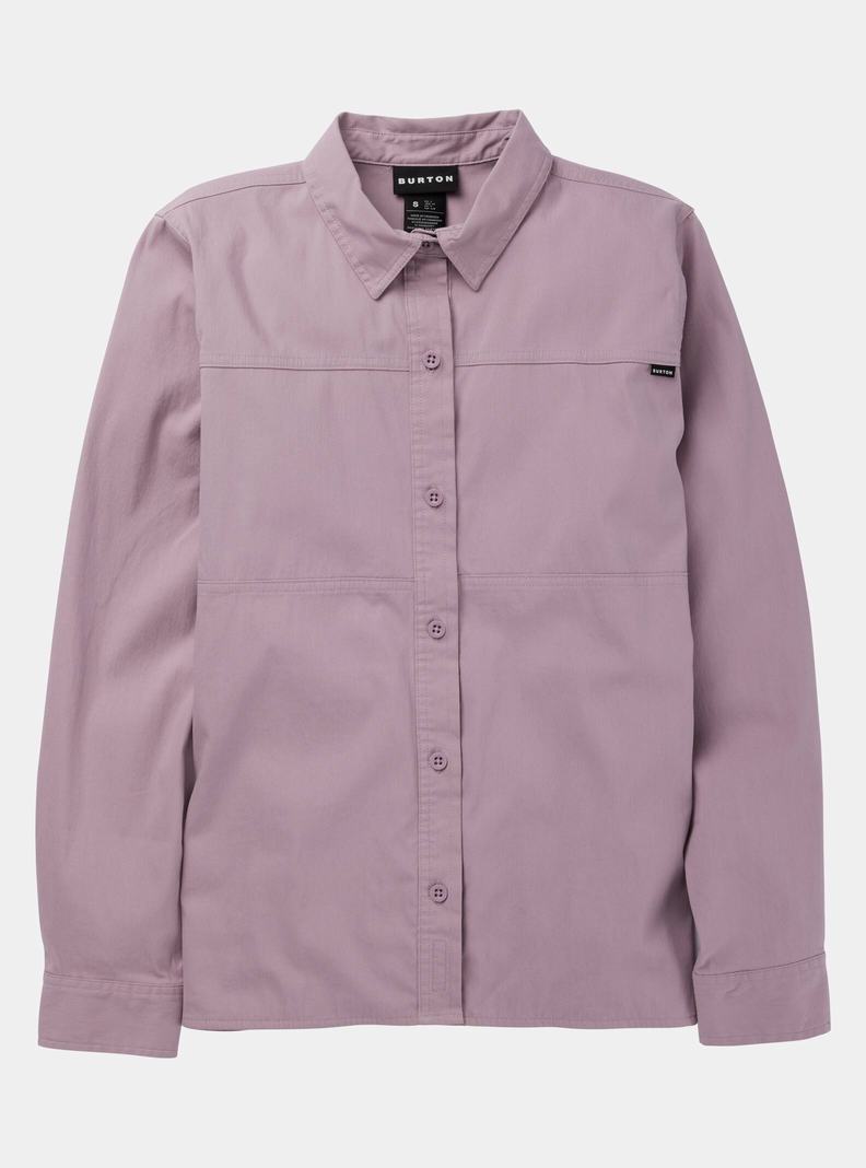 Burton Arbeits Stretch Long Sleeve Hemd Damen Lavendel | 506-SYGLHO