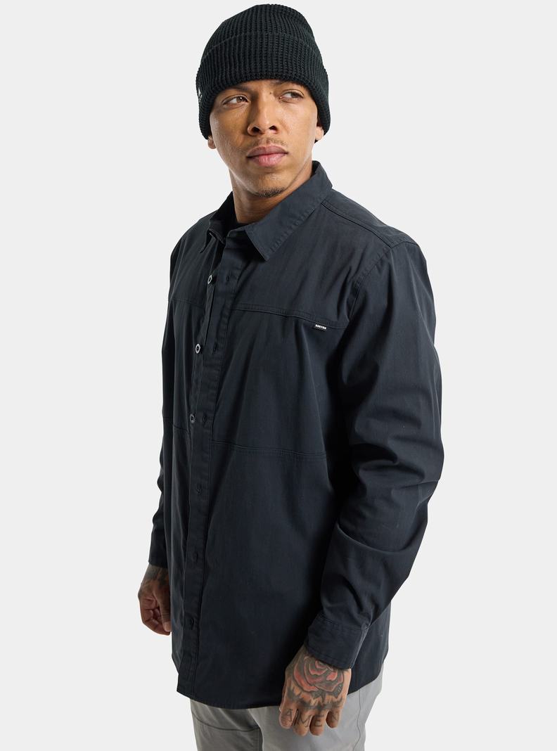 Burton Arbeits Stretch Long Sleeve Hemd Herren Schwarz | 647-ZBMCKU