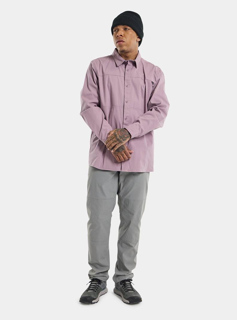 Burton Arbeits Stretch Long Sleeve Hemd Herren Lavendel | 827-XRDZTK