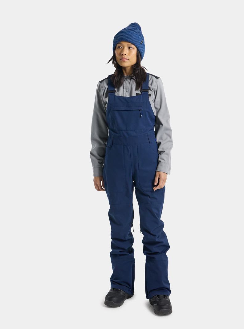 Burton Avalon 2L (Kurzes) Latzhose Damen Blau | 384-GOLIJP