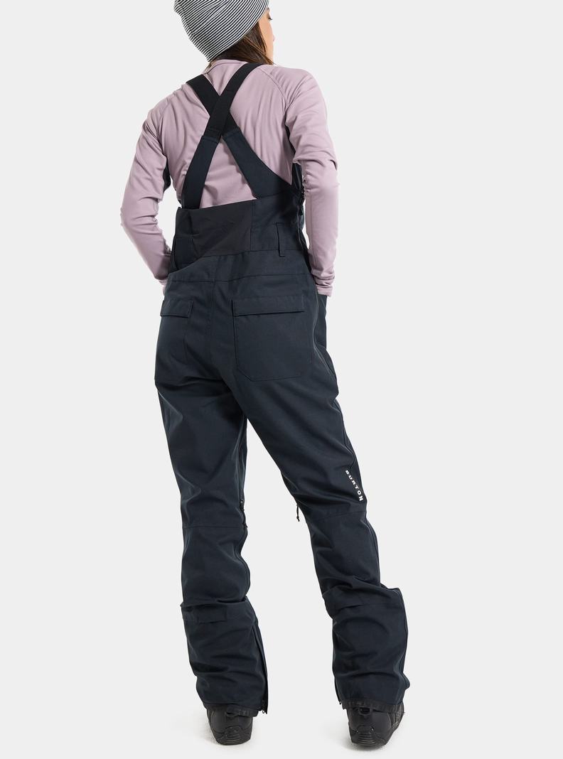 Burton Avalon 2L (Kurzes) Latzhose Damen Schwarz | 483-HTLXKA