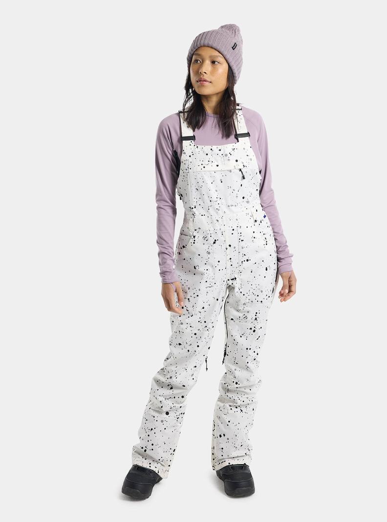 Burton Avalon 2L Latzhose Damen Weiß | 426-QTNGCY