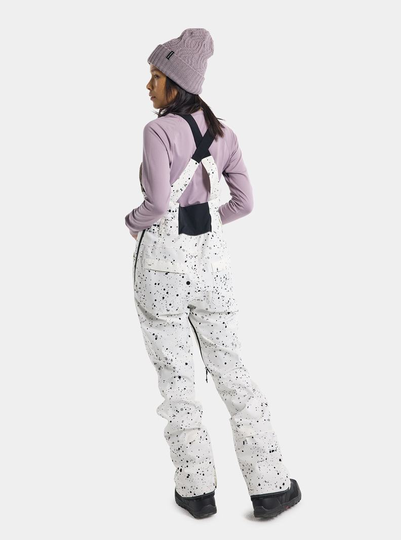 Burton Avalon 2L Latzhose Damen Weiß | 426-QTNGCY