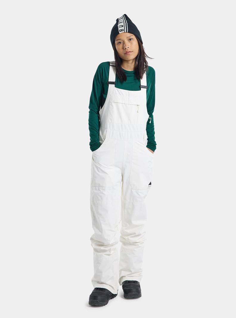 Burton Avalon GORE-TEX 2L Latzhose Damen Weiß | 549-XNGPUF