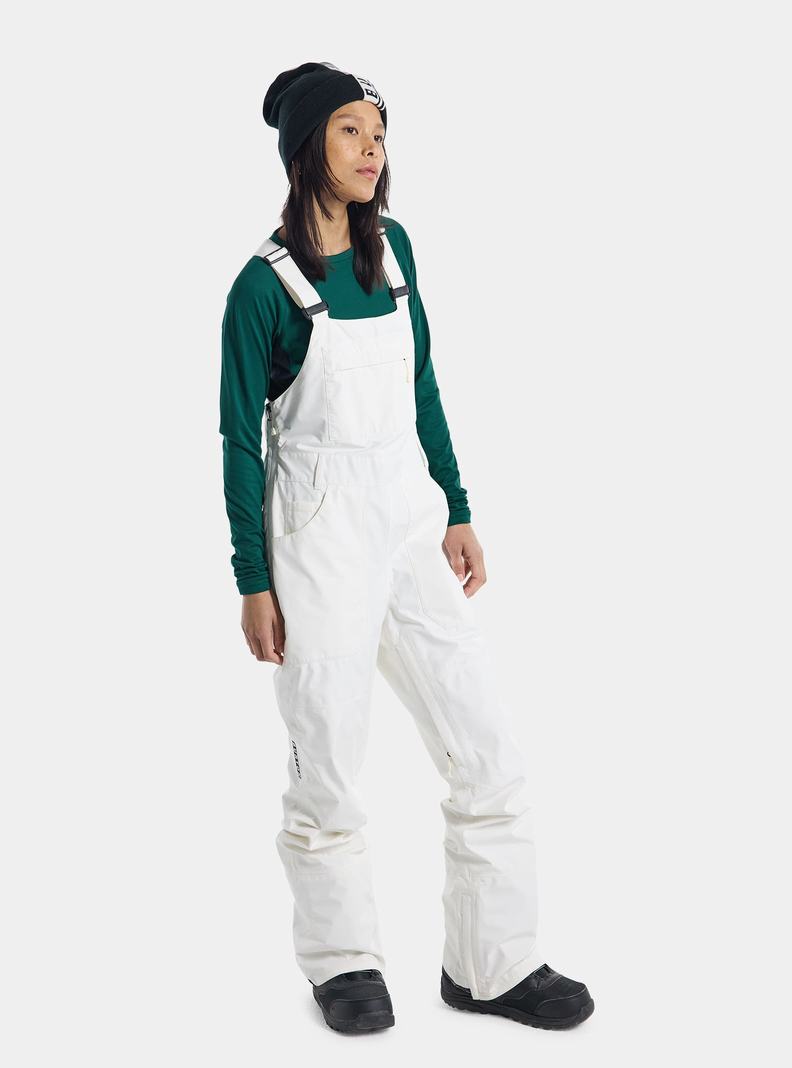 Burton Avalon GORE-TEX 2L Latzhose Damen Weiß | 549-XNGPUF