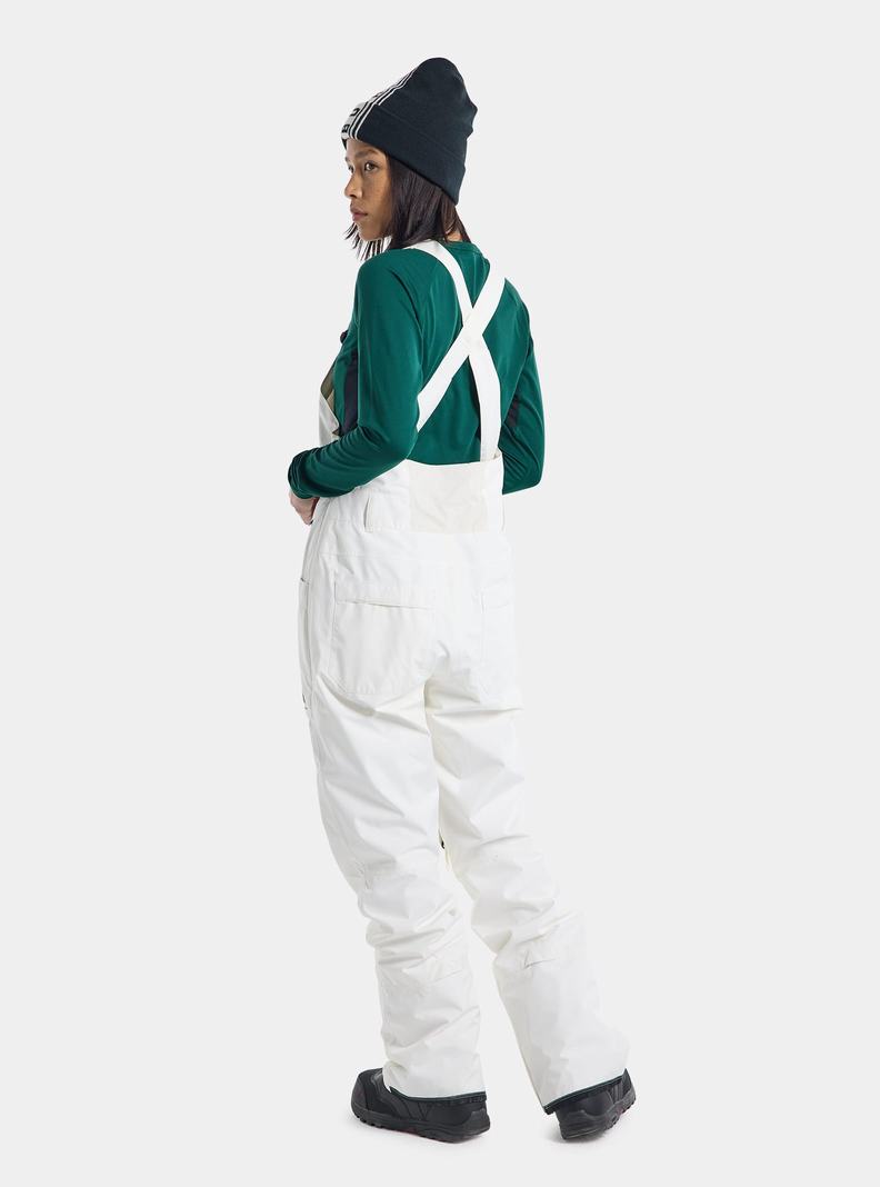 Burton Avalon GORE-TEX 2L Latzhose Damen Weiß | 549-XNGPUF