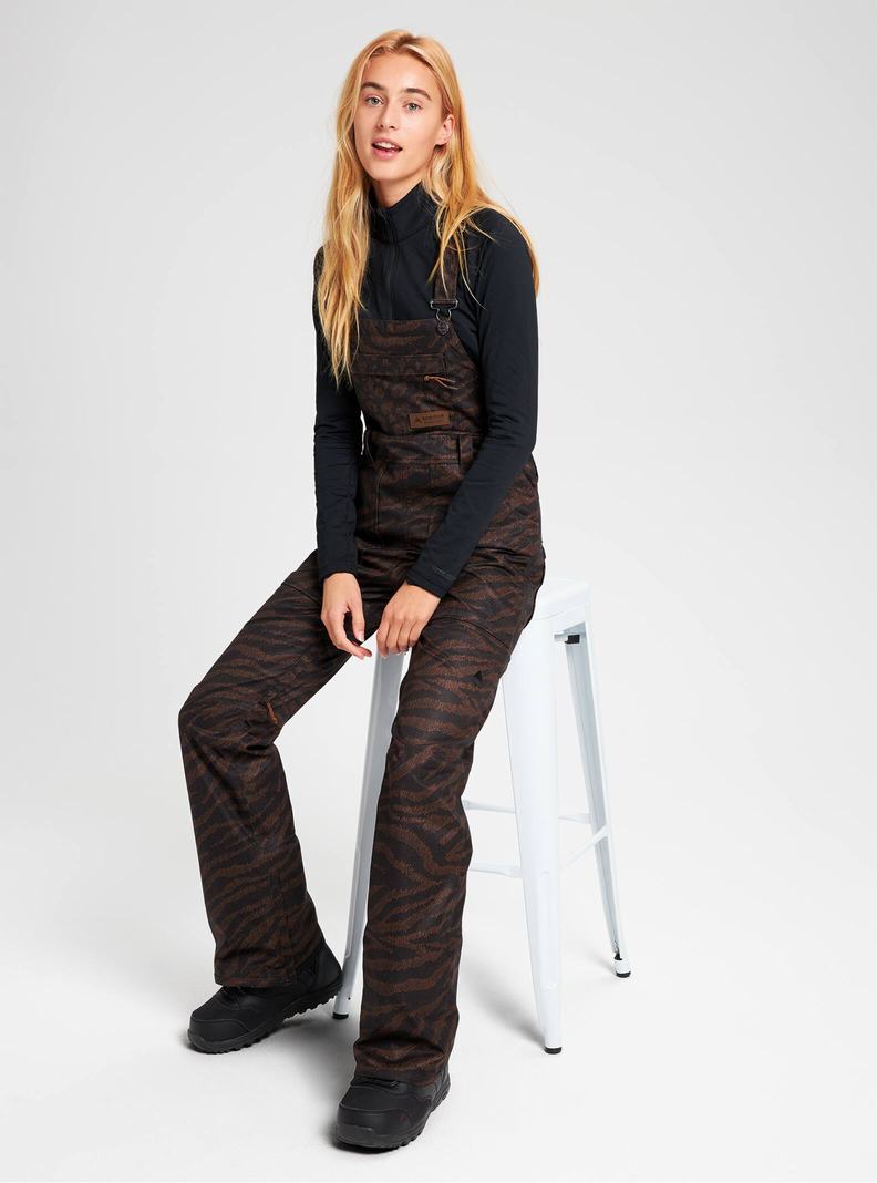 Burton Avalon - Hohe Latzhose Damen Grau | 716-SNGQHT