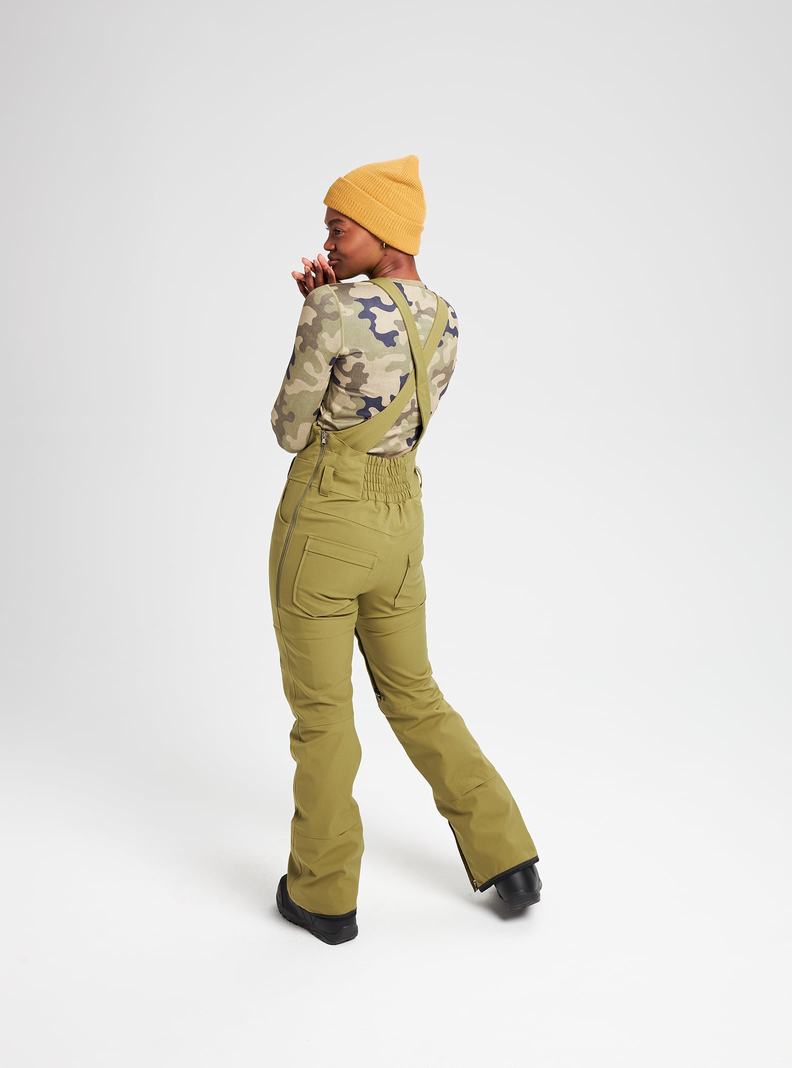 Burton Avalon - Hohe Latzhose Damen Olivgrün | 231-AZOESP