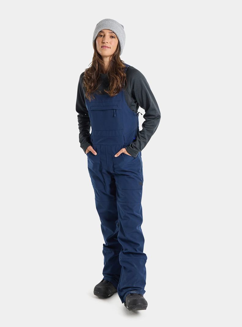Burton Avalon Stretch 2L Softshell Latzhose Damen Blau | 067-PEOXVR
