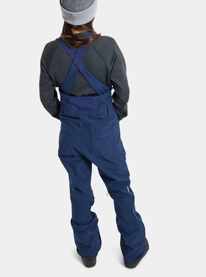 Burton Avalon Stretch 2L Softshell Latzhose Damen Blau | 067-PEOXVR