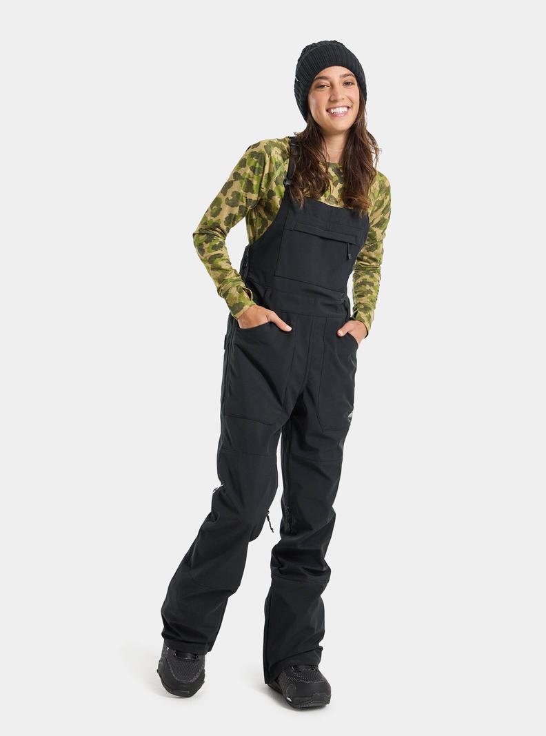Burton Avalon Stretch 2L Softshell Latzhose Damen Schwarz | 584-KRBWDJ