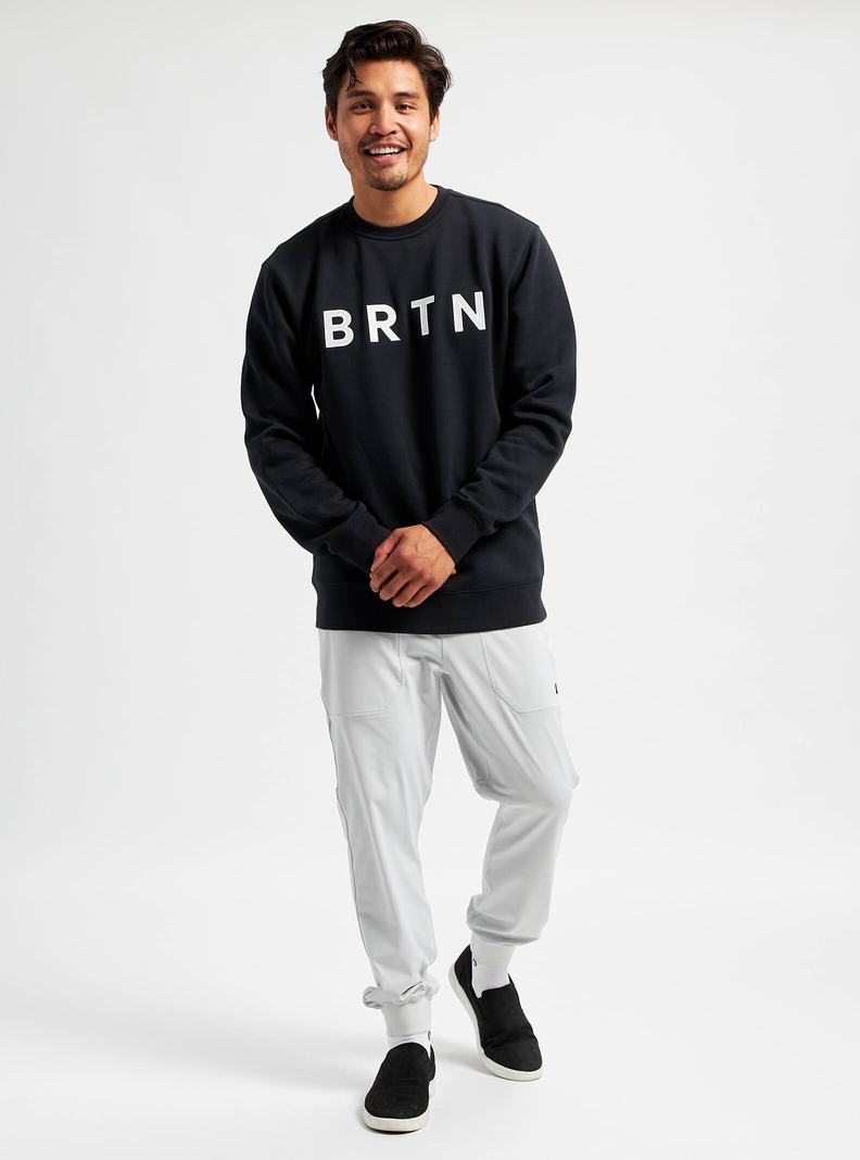 Burton BRTN Crew Sweatshirts Herren Schwarz | 910-ZHESQC