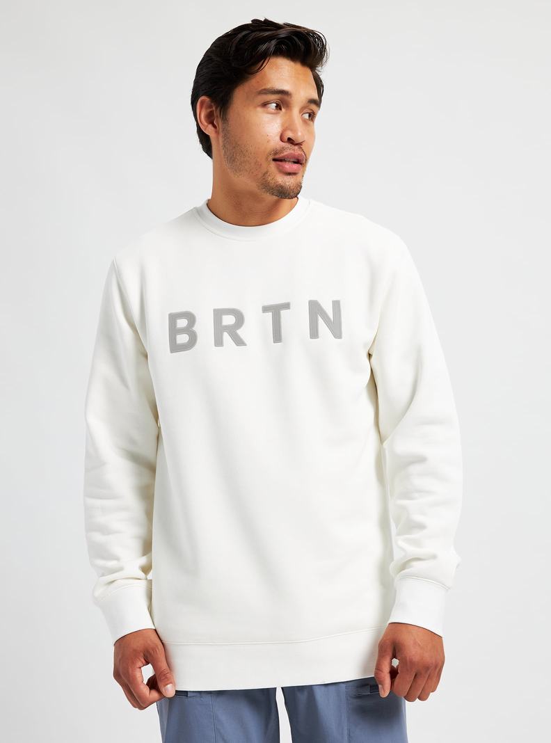 Burton BRTN Crew Sweatshirts Herren Weiß | 845-KDVGRC