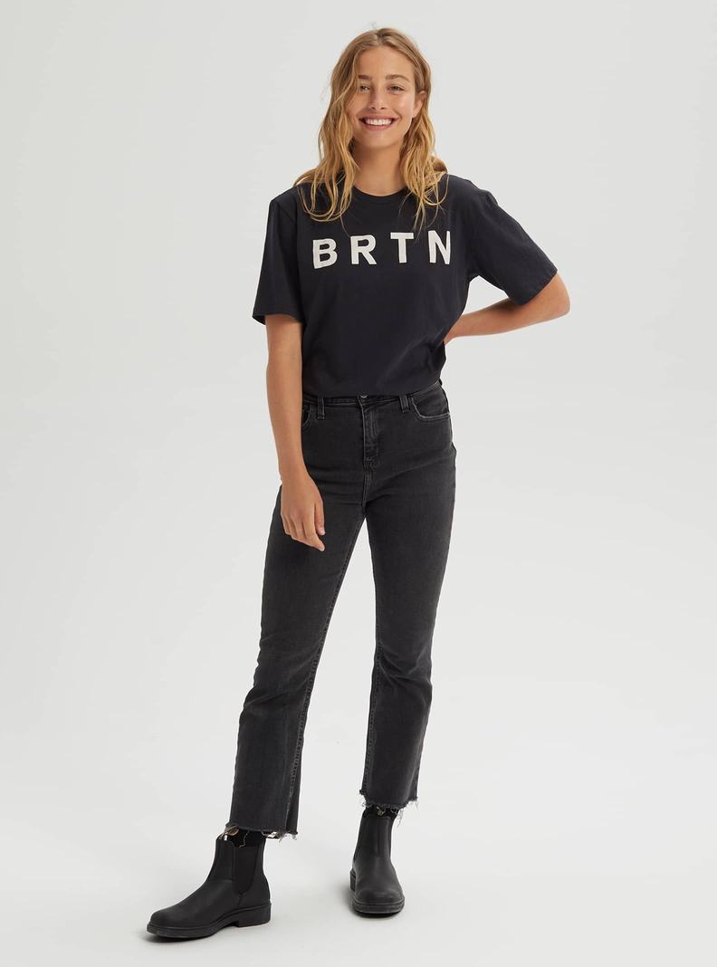 Burton BRTN Kurzes Sleeve T-Shirts Damen Schwarz | 098-RTYWIH