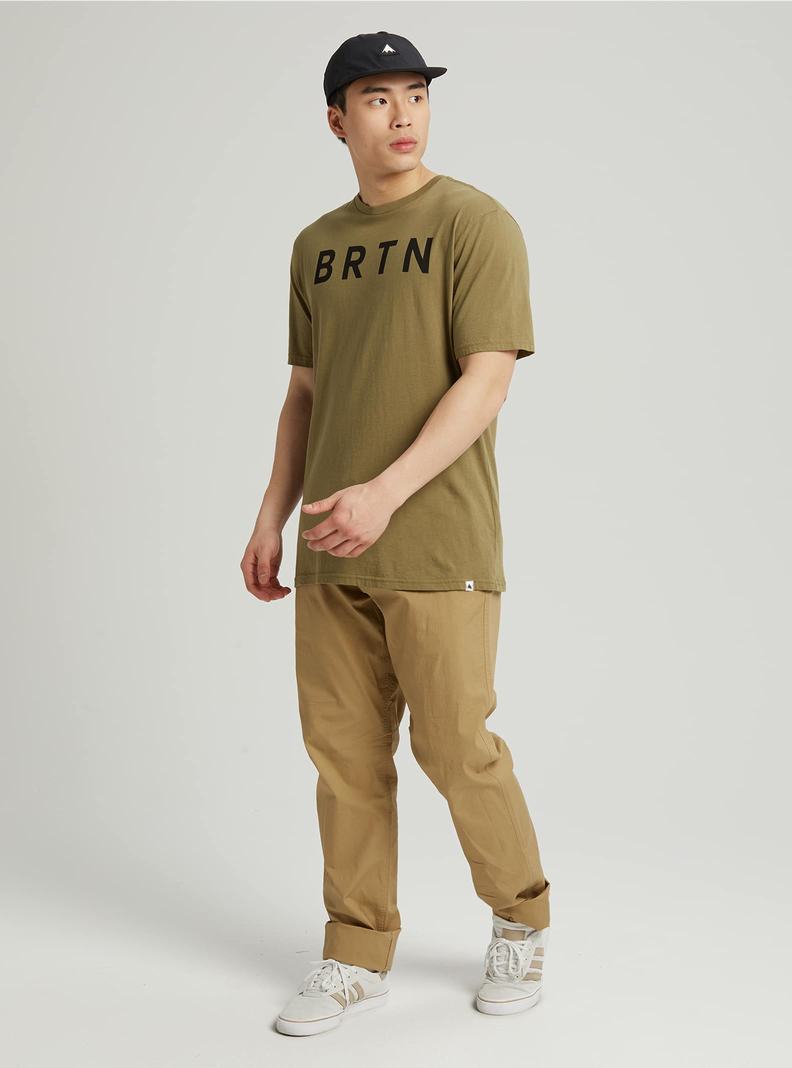 Burton BRTN Kurzes Sleeve T-Shirts Damen Olivgrün | 541-RVSATI
