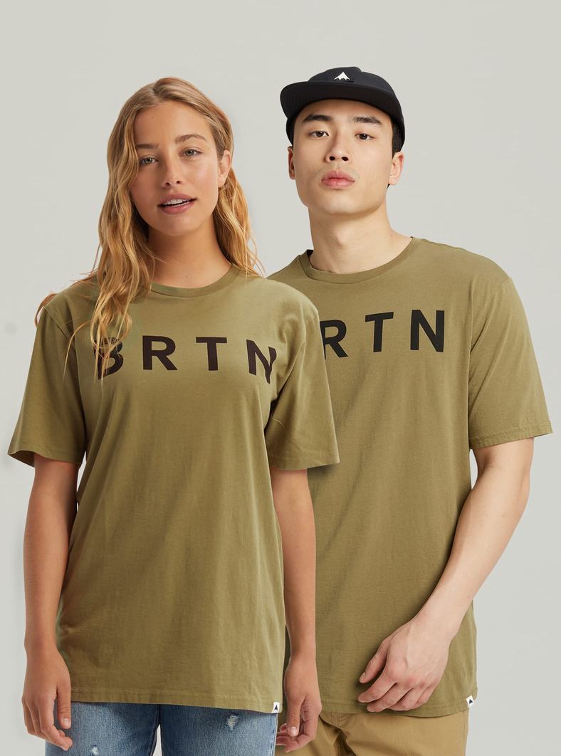 Burton BRTN Kurzes Sleeve T-Shirts Damen Olivgrün | 541-RVSATI