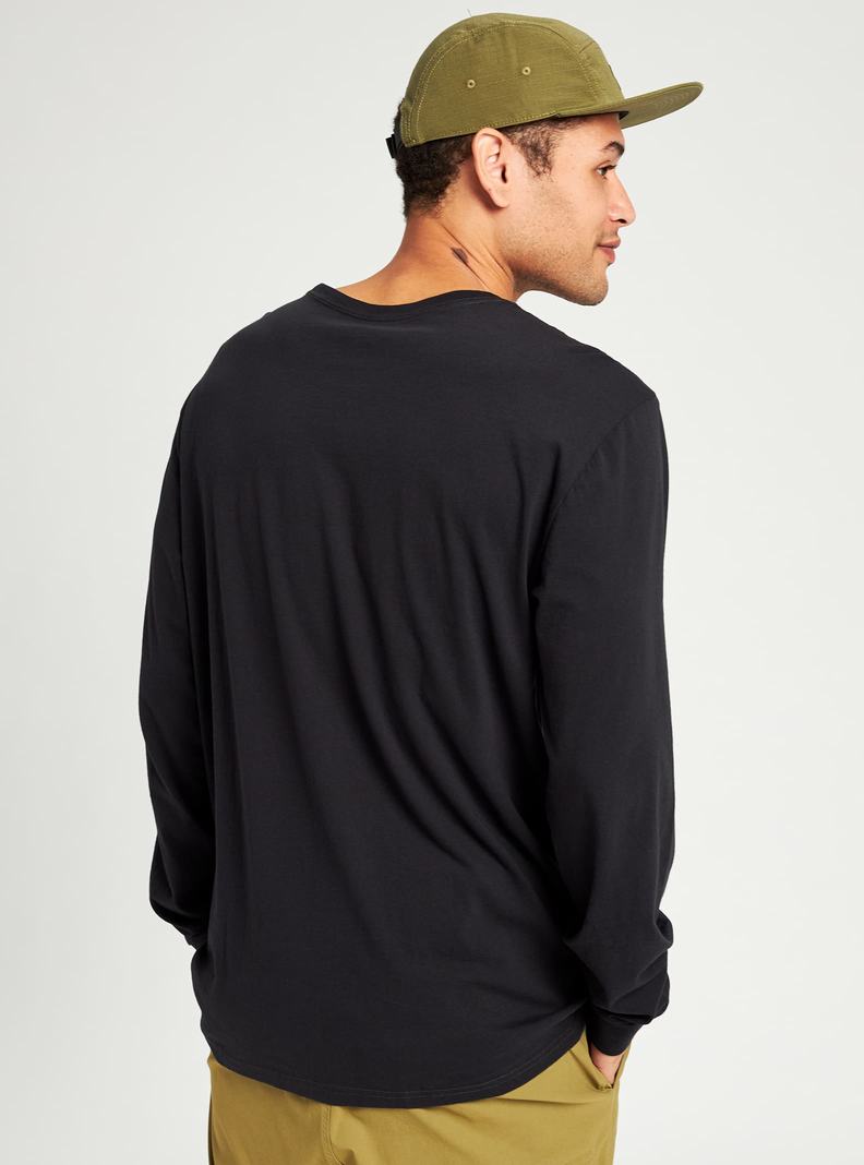 Burton BRTN Long Sleeve T-Shirts Herren Schwarz | 874-FNOGYM