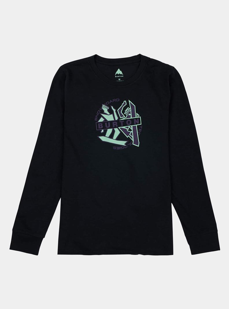 Burton Beal Long Sleeve T-Shirts Kinder Schwarz | 570-VBLUKA