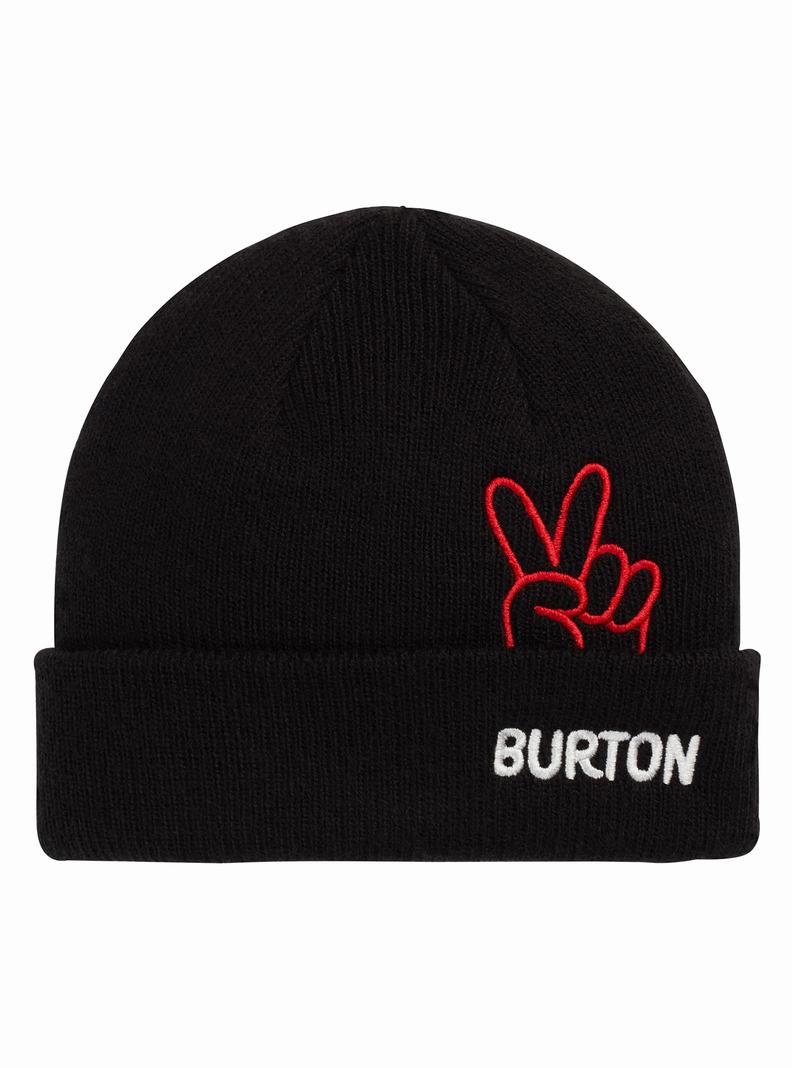 Burton Beanie Mütze Kinder Schwarz | 392-EOQKDT