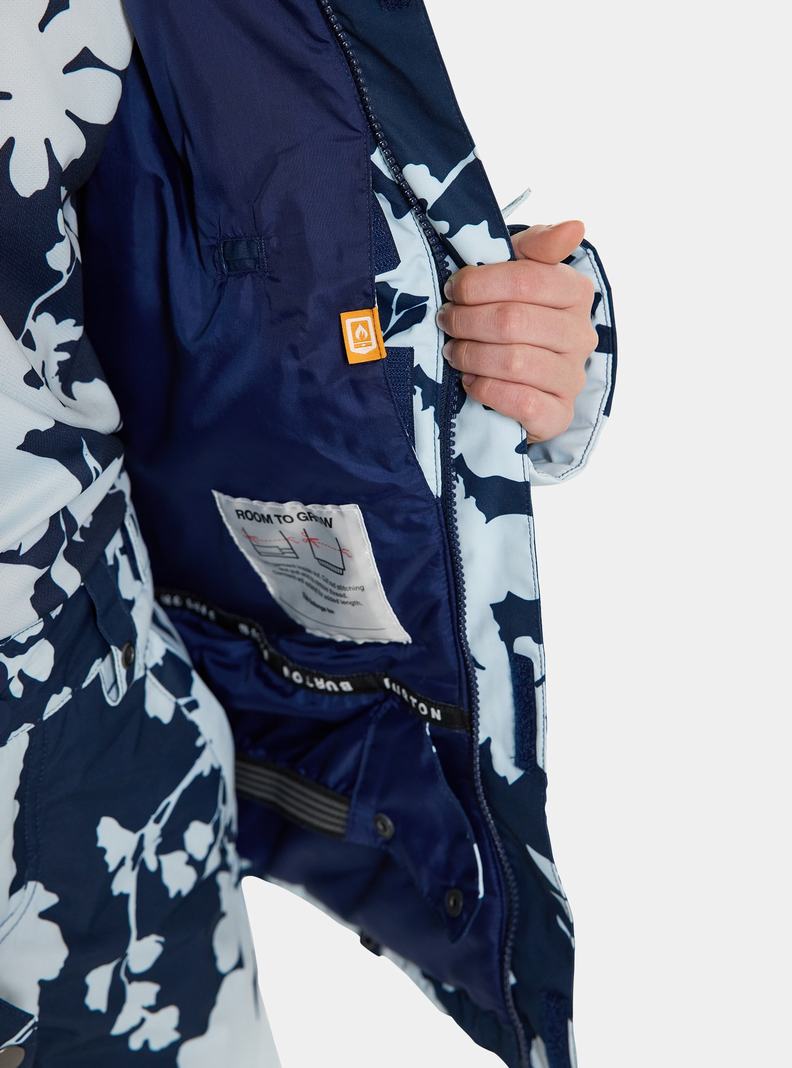 Burton Bennett Snowboardjacke Kinder Blau Braun | 240-HRZEGV