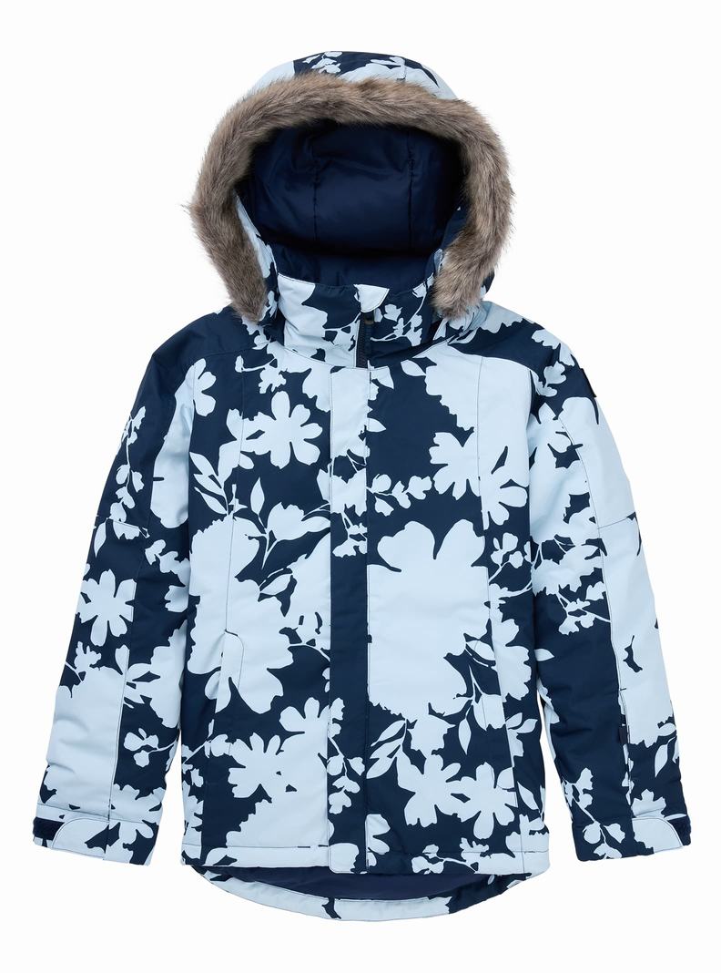 Burton Bennett Snowboardjacke Kinder Blau Braun | 240-HRZEGV